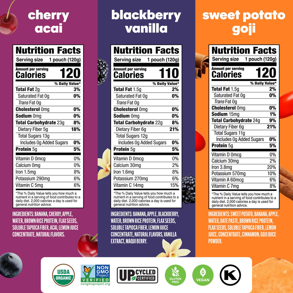 NOKA smoothie pouch Mango Coconut emphasizes real fruit flavors in a portable format