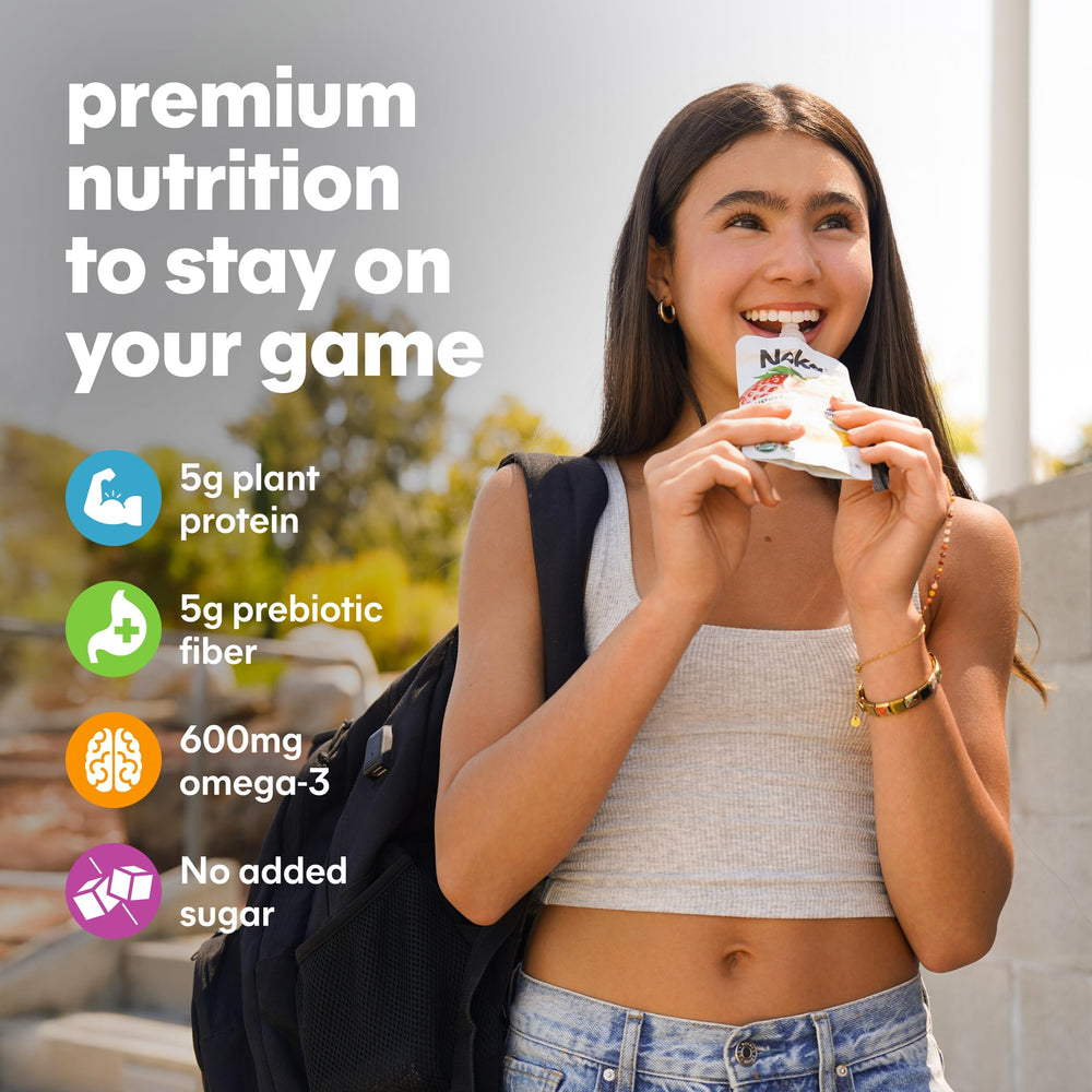 NOKA prebiotic fiber smoothie pouch supporting gut-friendly options