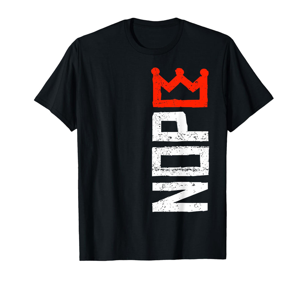 No Kings protest sign vertical t-shirt for bold rally wear and everyday expression.