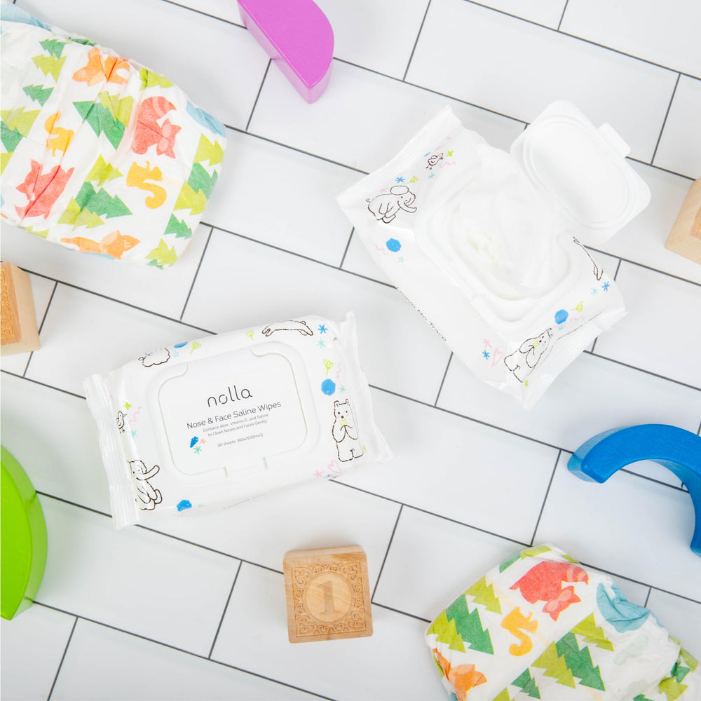 Unscented formula symbol on Nolla wipes package.