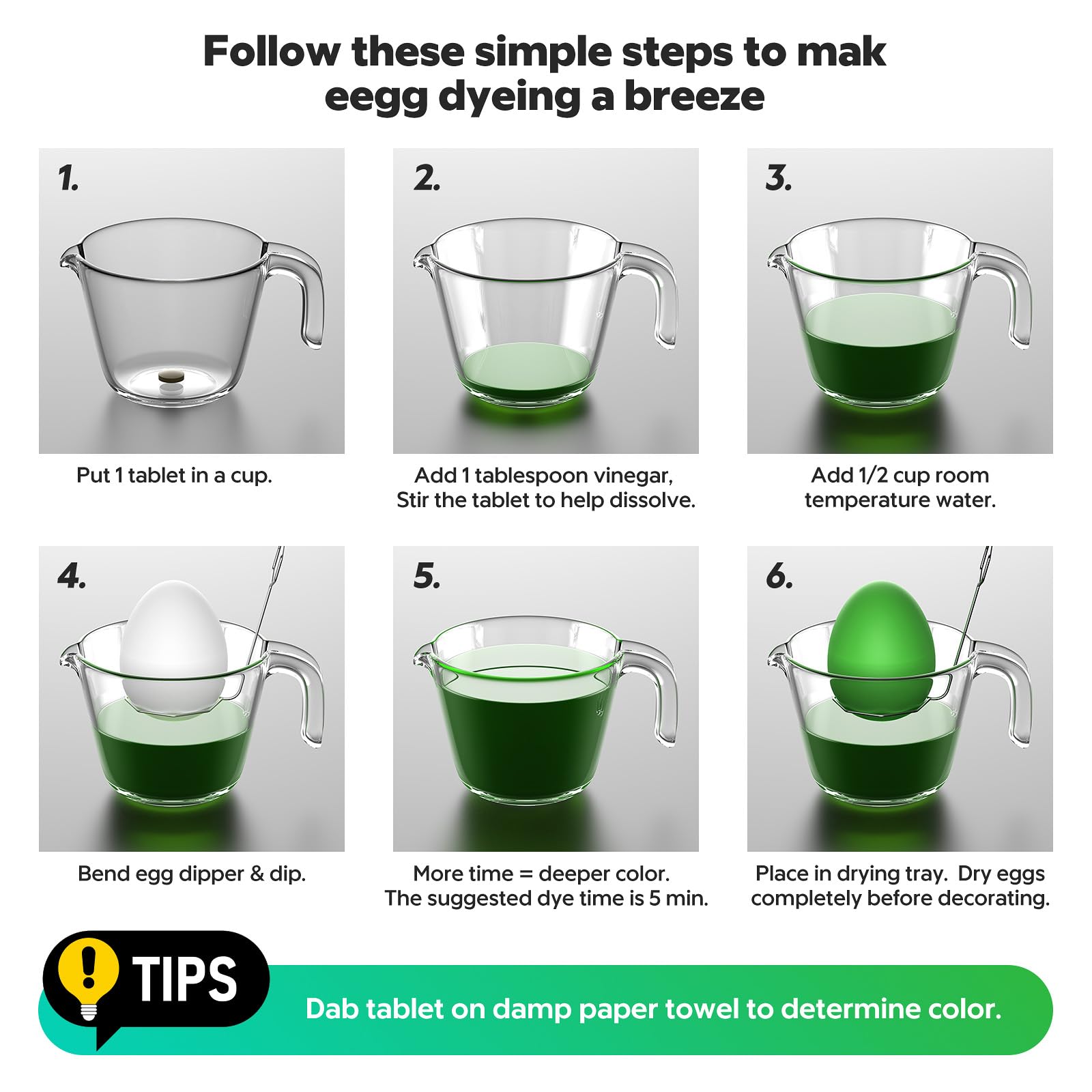 Nomeca egg dippers help safely lower and lift dyed eggs