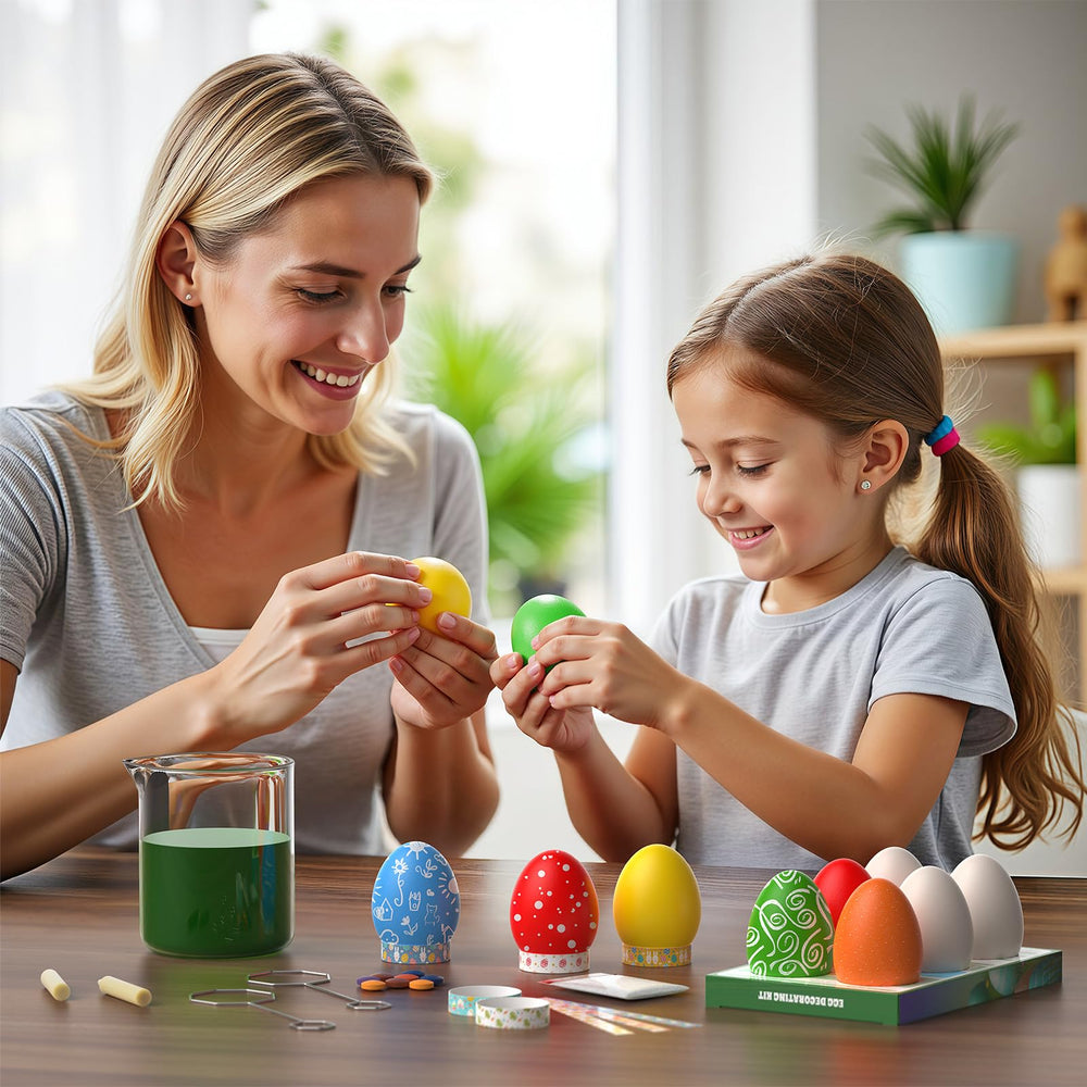 Nomeca magic crayons create intricate designs on eggs