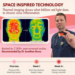 NoMore Original Nose Device travel-ready setup in a compact case.