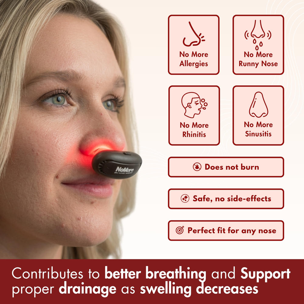 NoMore Original Nose Device USB recharge in a modern charging setup.