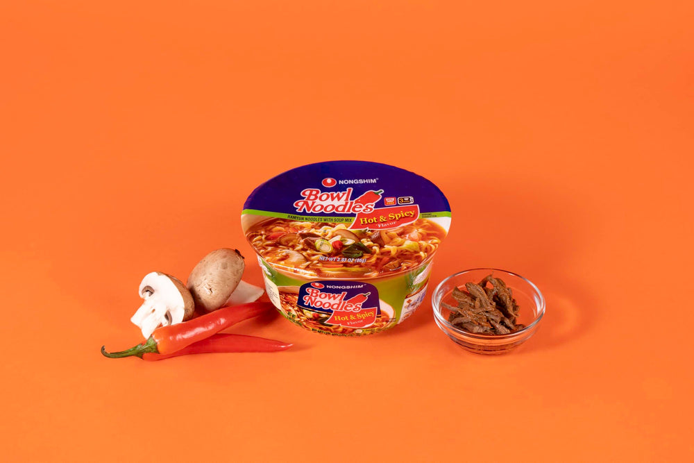 Nongshim gourmet broth flavor visual emphasizing rich taste notes