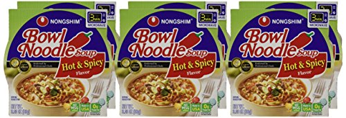 Nongshim green onion aroma enhancing the ramen experience in a bowl