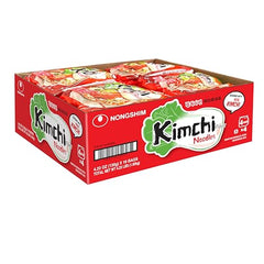 Nongshim Kimchi Ramen broth close-up emphasizes spicy, tangy notes