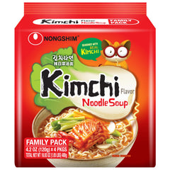 Nongshim Kimchi Ramen pack front shows quick, flavorful meals