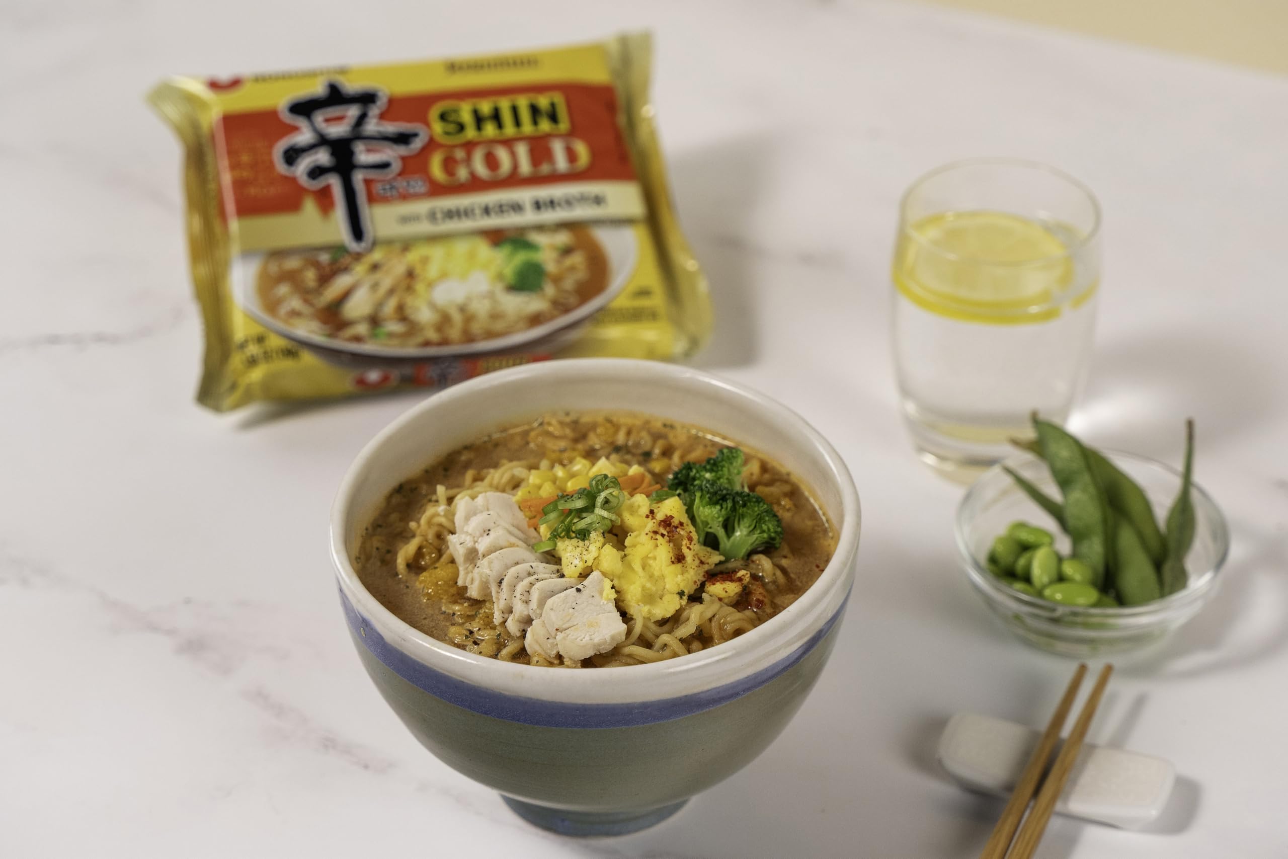 Nongshim Shin Gold ready in minutes offers a quick, satisfying lunch option.