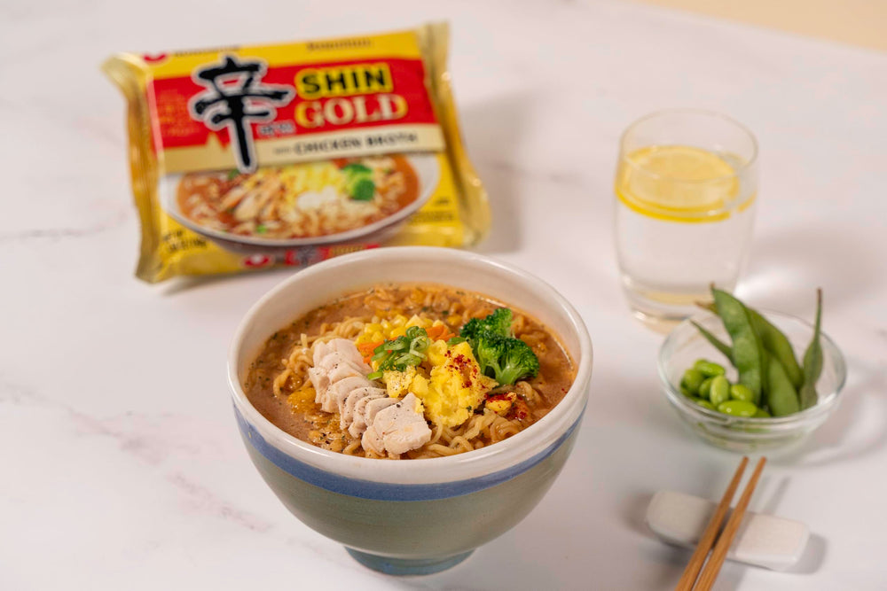 Nongshim Shin Gold ready in minutes offers a quick, satisfying lunch option.