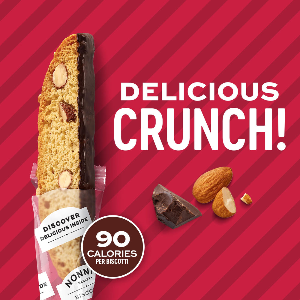 Nonni's biscotti with coffee or tea illustrates versatile snacking options.