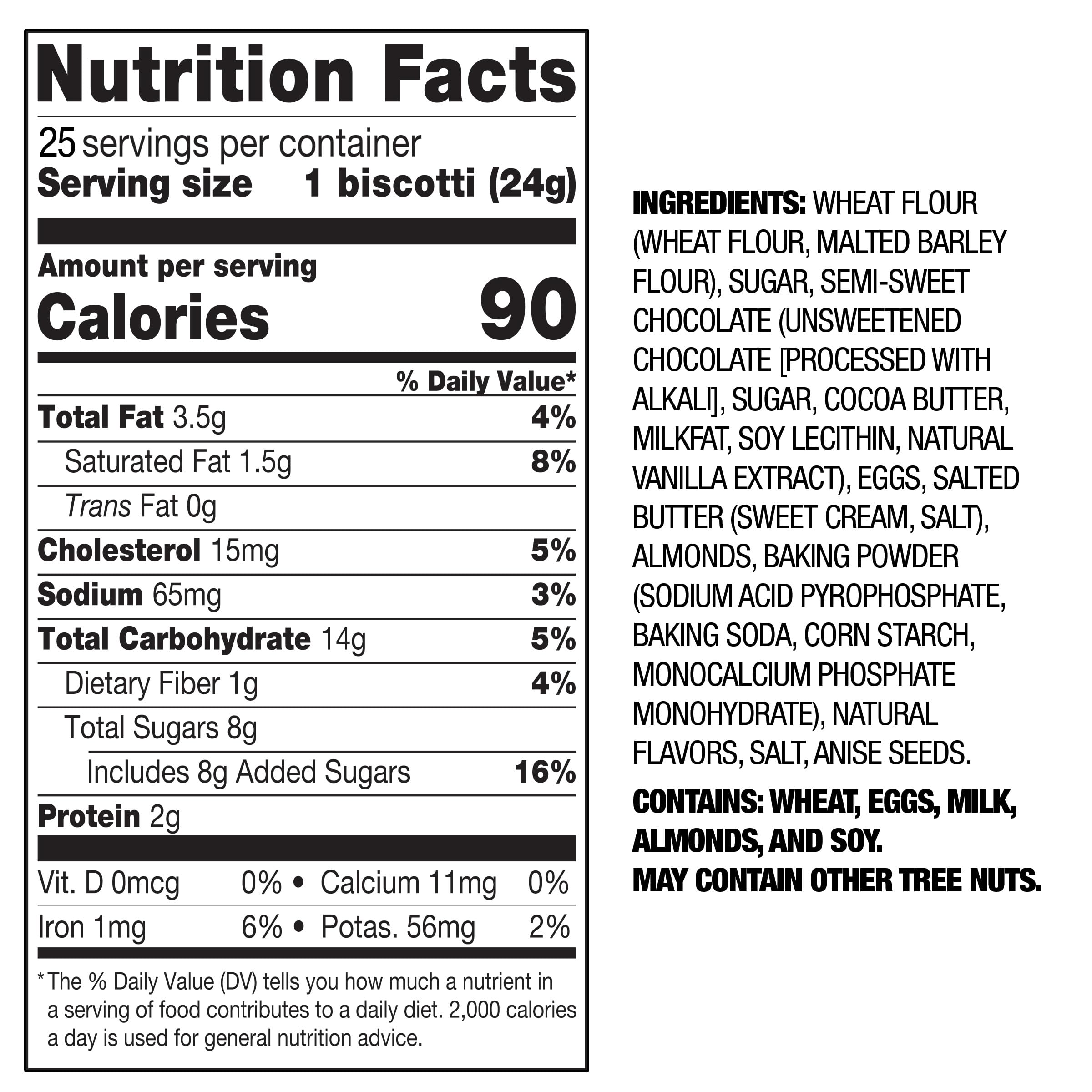 Nonni's biscotti individually wrapped highlights freshness and on-the-go enjoyment.