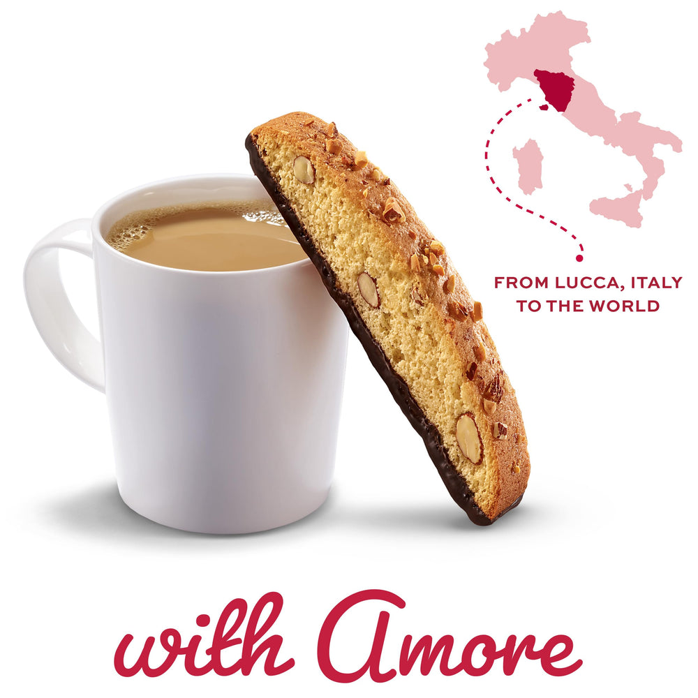 Nonni's biscotti made in USA signals consistent quality and freshness.