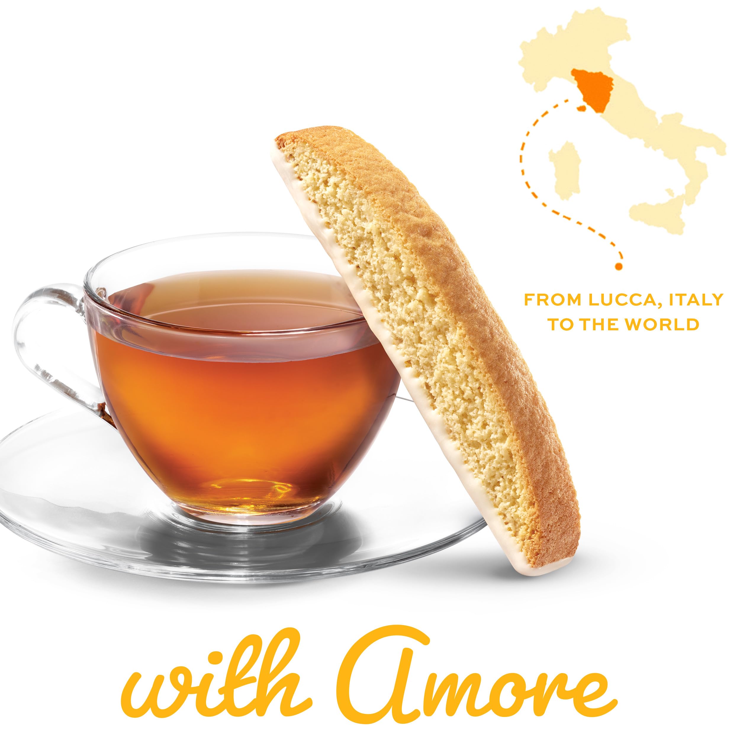 Nonni's Limone Biscotti 110 calories per piece fuels your day.