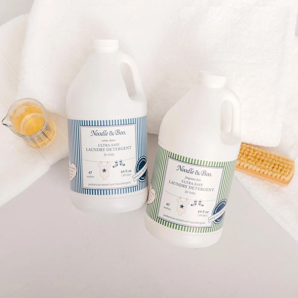Noodle & Boo baby clothes in wash with plant-based detergent