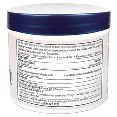 Close-up of non-nano zinc oxide in Noodle & Boo diaper rash ointment.