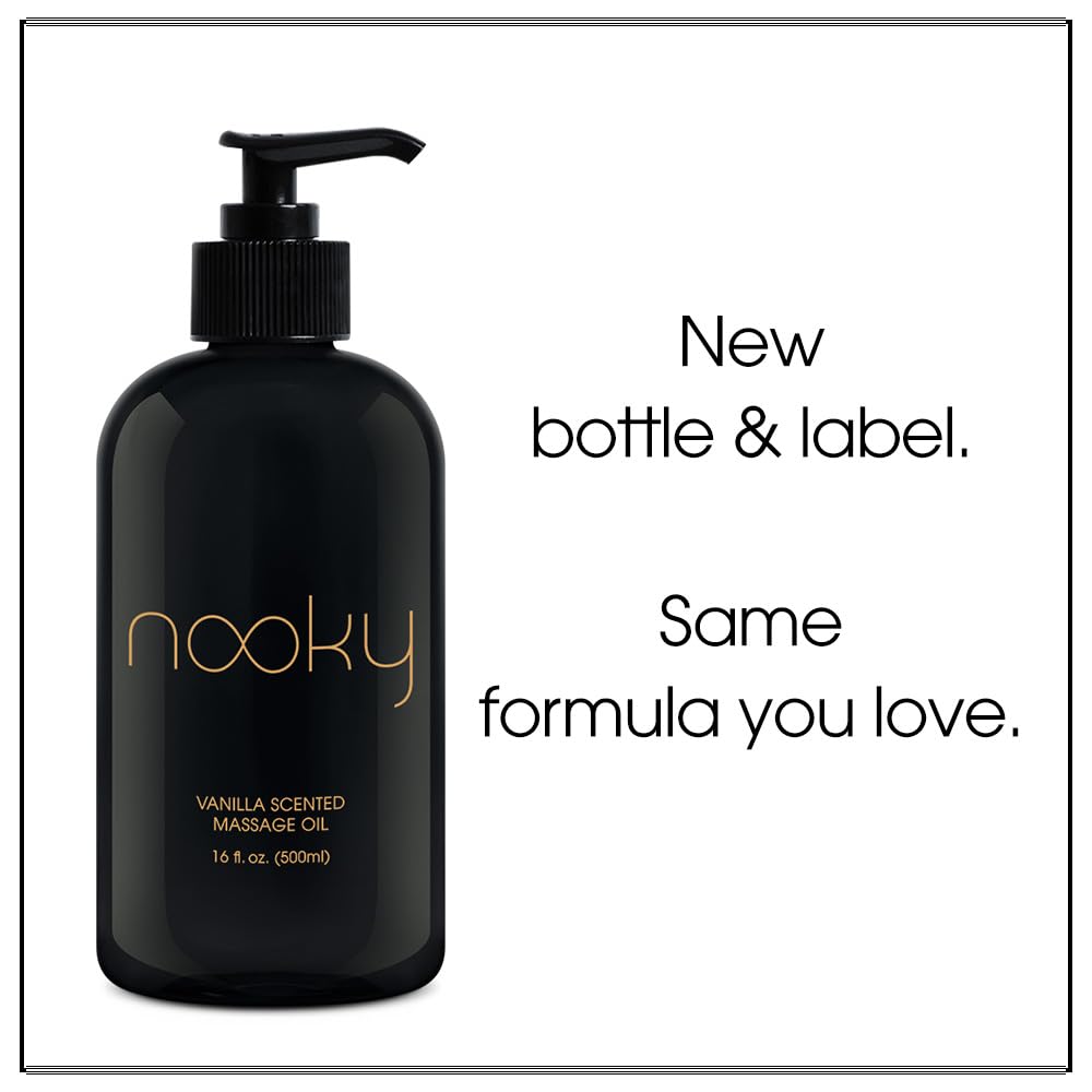 NOOKY couple enjoying a relaxing massage with calming vanilla scent.