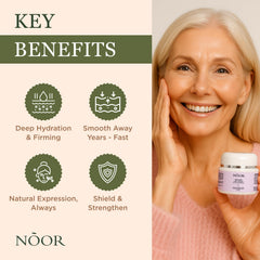 Noor Hair WonderLift cream bottle side view highlighting premium packaging for daily use.