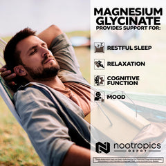 Nootropics Depot Magnesium Glycinate packaging on shelf signals quality