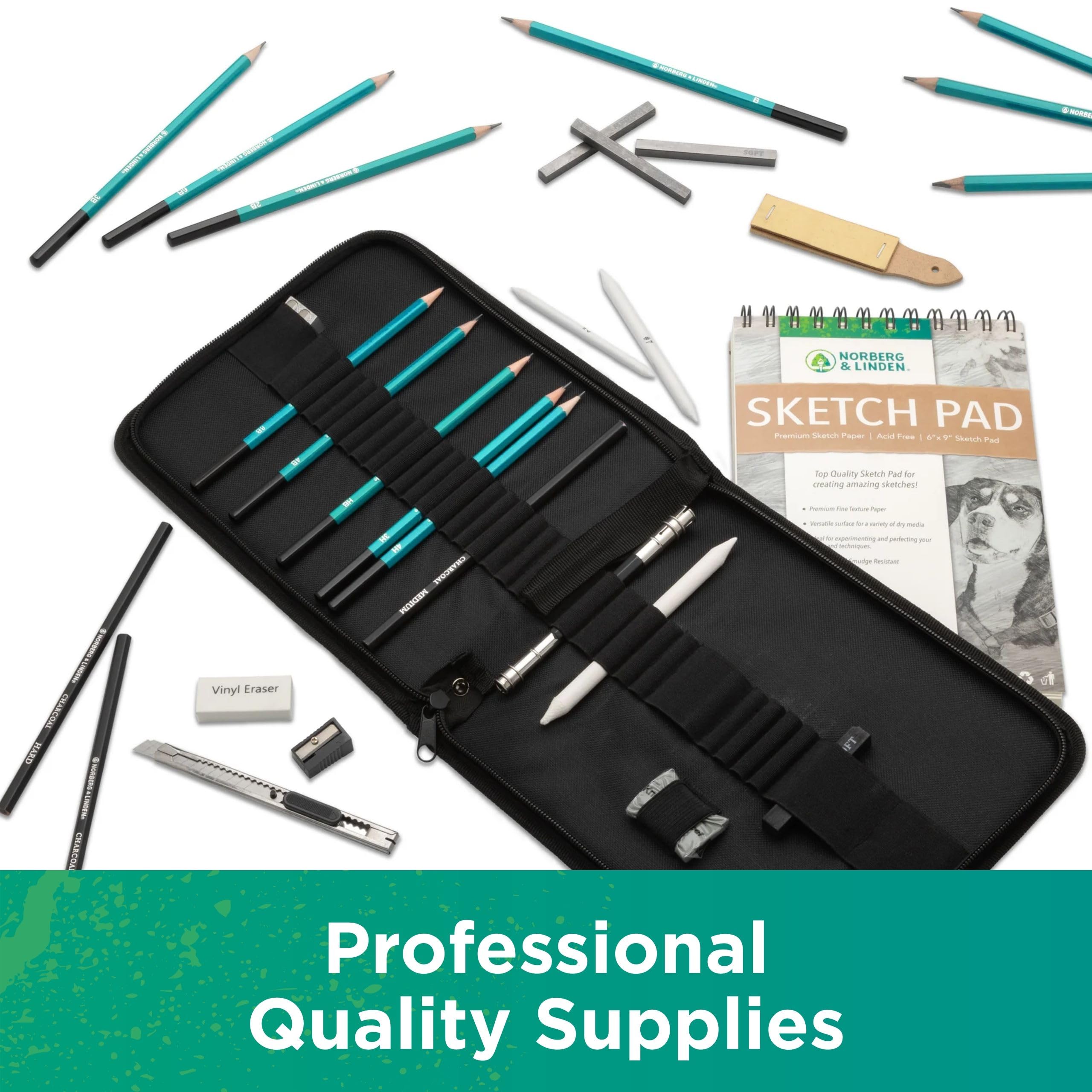 Norberg & Linden XL drawing set accessories help clean up and refine your artwork