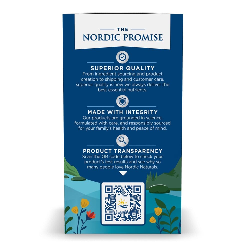 Nordic Naturals Arctic Cod Liver Oil packaging in box showcases eco-friendly zero waste facility