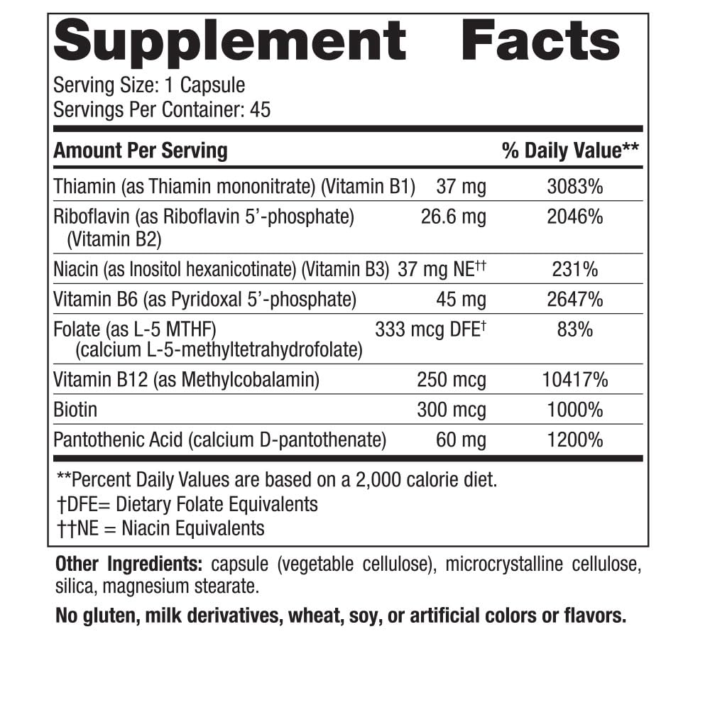 Nordic Naturals Vitamin B Complex capsules ready for everyday metabolism support.