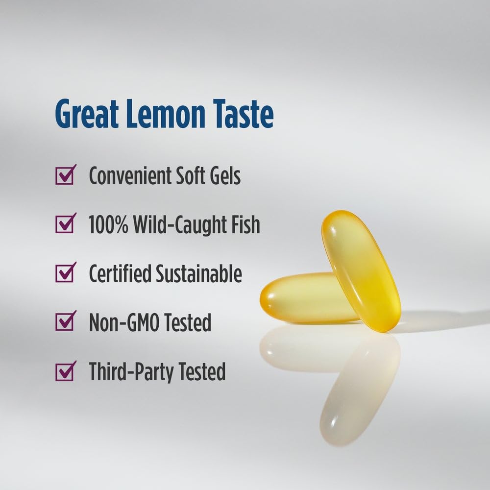 Nordic Naturals Complete Omega-D3 label view highlighting purity and non-GMO claim.