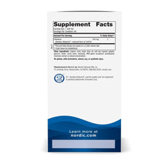 Nordic Naturals CoQ10 ubiquinol 100mg soft gels closeup highlighting convenient serving.
