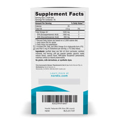 Nordic Naturals EPA Xtra Lemon softgels close-up highlights lemon flavor and potency