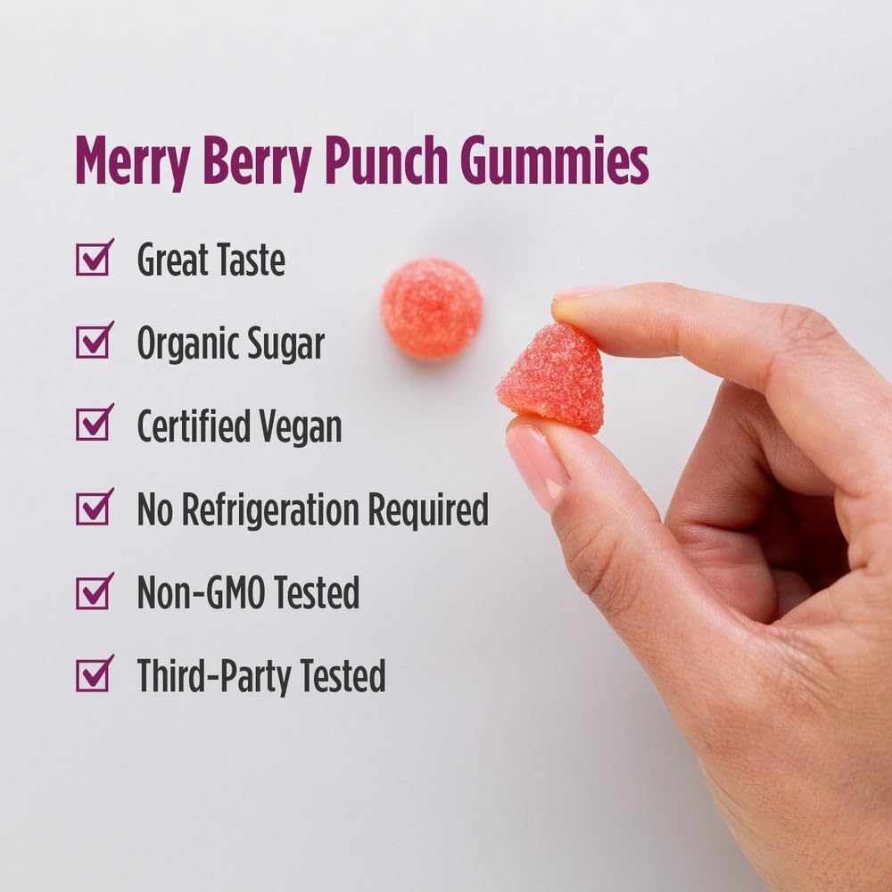 Nordic Naturals Kids Nordic Flora Probiotic Gummies child taking one for daily use.