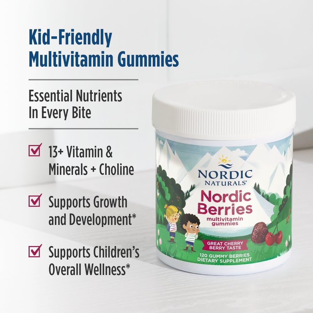 Nordic Naturals Nordic Berries bite-sized vitamin for growth support.