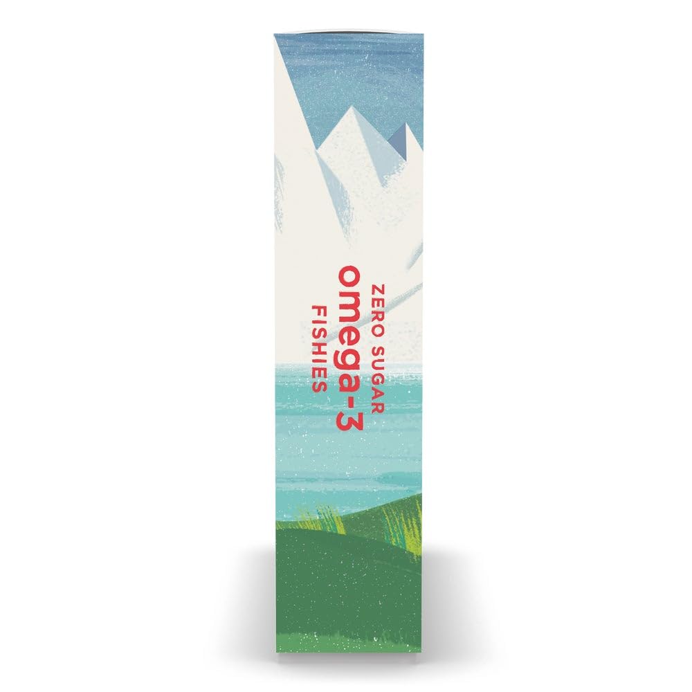 Nordic Naturals omega-3 Fishies flavor detail shows tutti-frutti profile