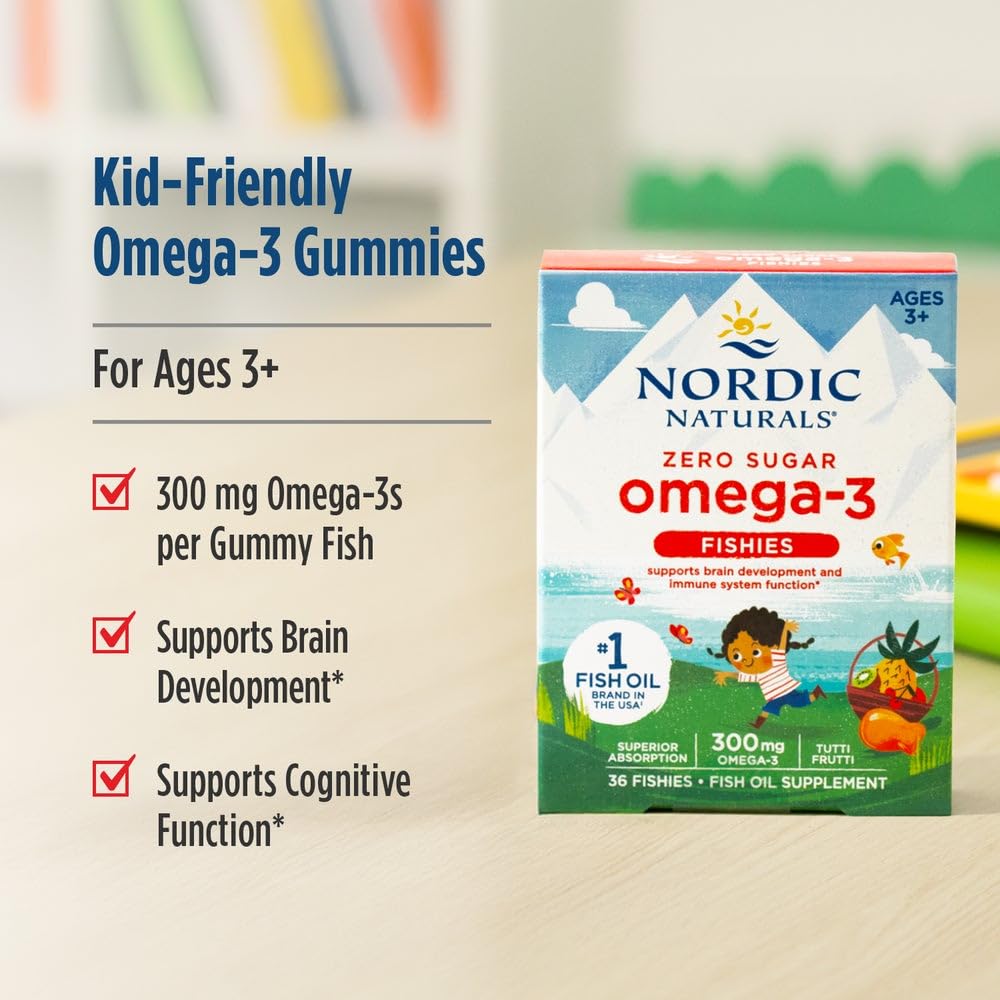 Nordic Naturals Fishies tutti-frutti taste helps kids enjoy healthy fats