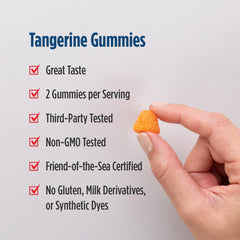 Nordic Naturals Nordic Omega-3 Gummies label highlights 82 mg omega-3s per serving.