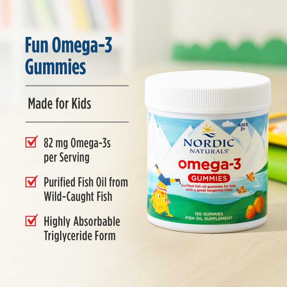 Nordic Naturals Omega-3 Gummies nutrition label communicates purity and transparency