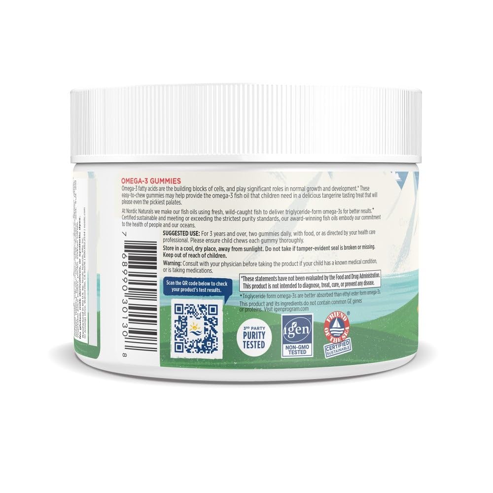 Nordic Naturals Omega-3 Gummies third-party tested for purity