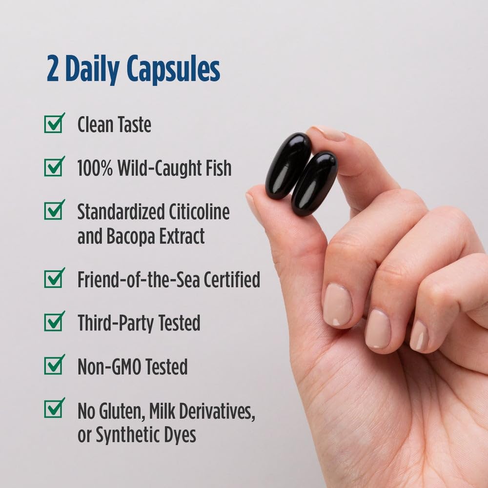 Nordic Naturals Omega Focus bottle pour—ease of daily dosing for busy mornings.