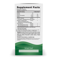 Nordic Naturals Omega Focus soft gels closeup—trustworthy triglyceride-form omega-3 for absorption.