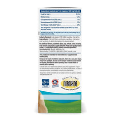 Nordic Naturals Omega-3 Cat bottle label close-up highlights purity and non-GMO promise