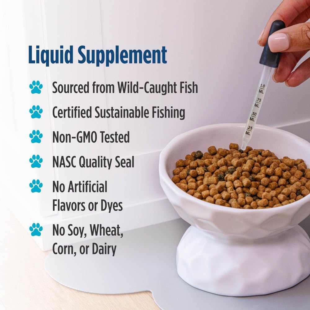 Nordic Naturals Omega-3 Cat pet meal-ready option enhances feeding routine
