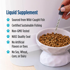 Nordic Naturals Omega-3 Cat pet meal-ready option enhances feeding routine