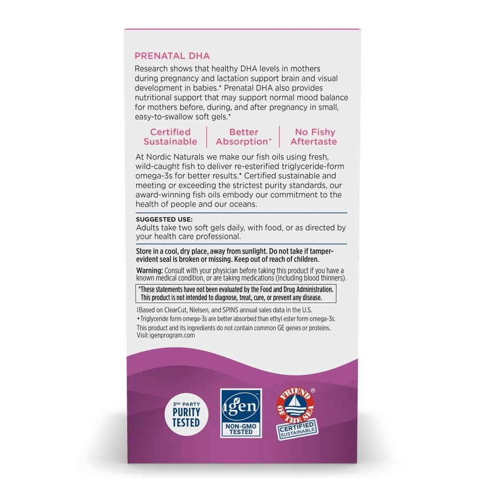 Nordic Naturals Prenatal DHA daily-use scene for mom and baby wellness
