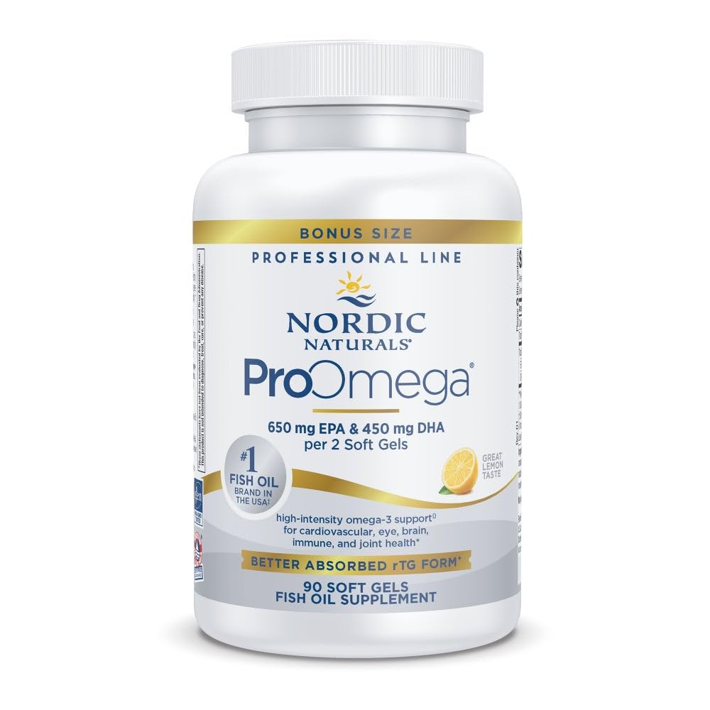 Nordic Naturals ProOmega lemon bottle for convenient daily omega-3 support