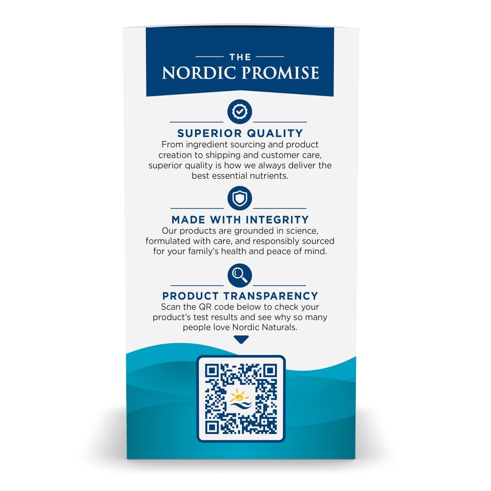 Nordic Naturals Ultimate Omega 2X ingredients panel highlighting EPA and DHA.
