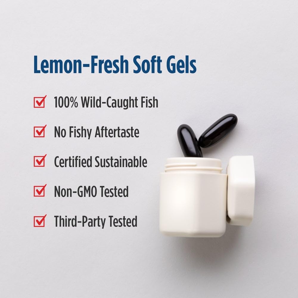Non-GMO, gluten-free Nordic Naturals bottle with clean labeling.