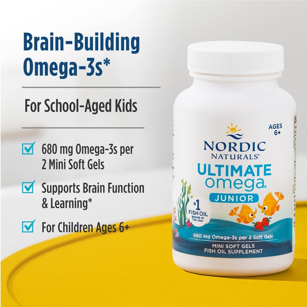 Label highlights 680 total omega-3s per serving for EPA and DHA.