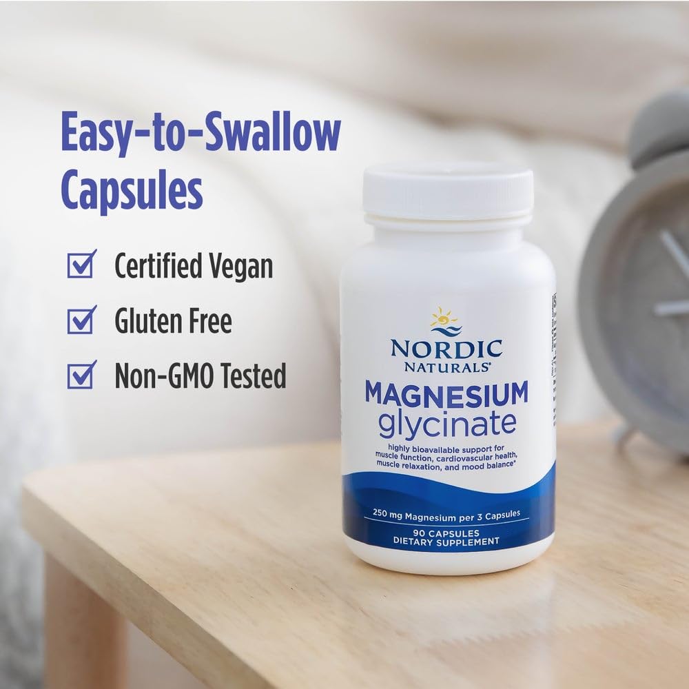 Nordic Naturals vegan certification; vegan magnesium source with clean, non-GMO credentials.