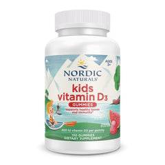 Nordic Naturals Vitamin D3 Gummies Kids bottle with wild watermelon splash for daily immune support