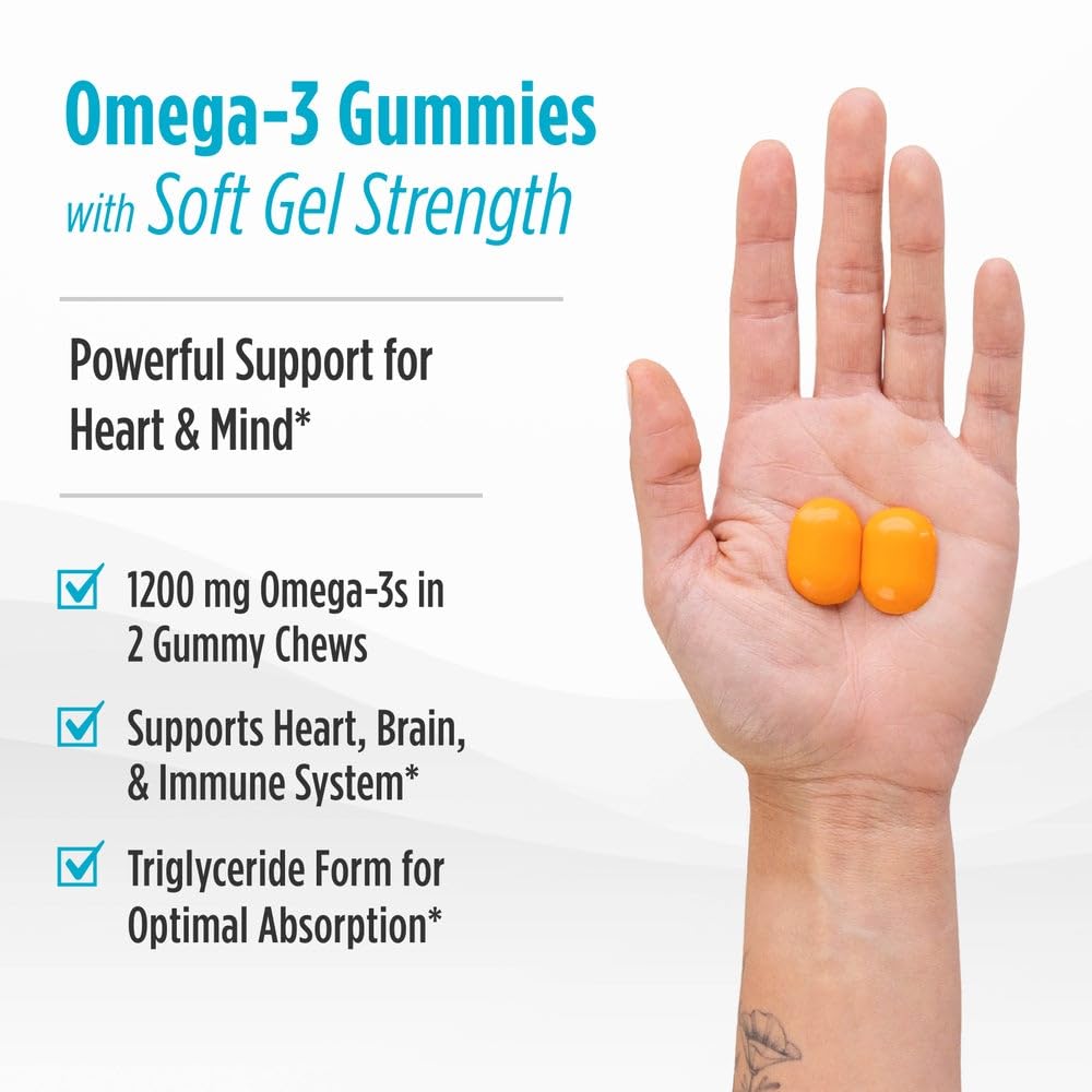 Back view of Nordic Naturals gummy bottle highlighting purity and label details