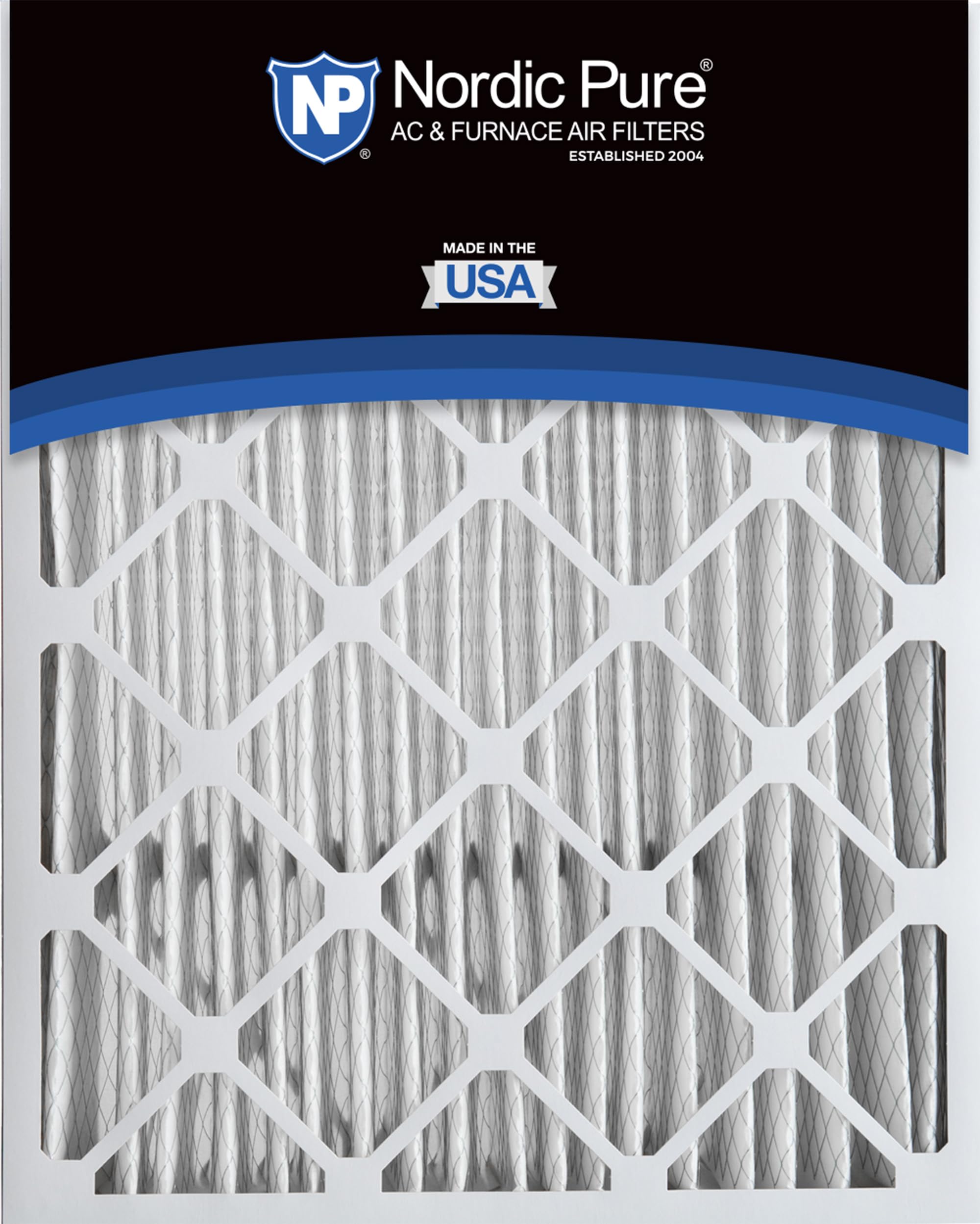 Nordic Pure MERV 12 rating label indicating high-efficiency filtration